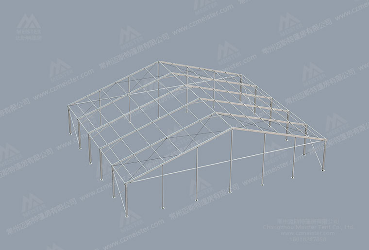 30米跨度啤酒節帳篷框架圖